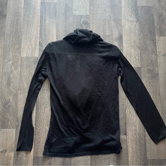 Costa Blanca Black Cardigan with Built in Scarf Size S - Picture 8 of 9